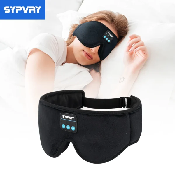 Bluetooth Sleep Mask Wireless Headset 3D Eye Mask Light Blocking Adjustable Washable Eye Cover Sleeping Earphones Eye Lash Mask