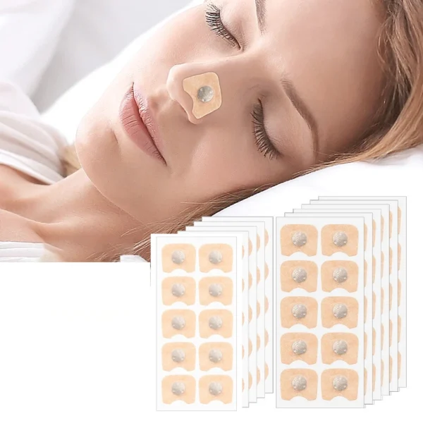 Magnetic Nasal Strips Nasal Breathing Dilators Kits Increase Air Intake Improve Sleeping Reduce Snoring for Nighttime